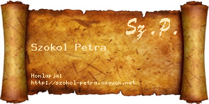 Szokol Petra névjegykártya